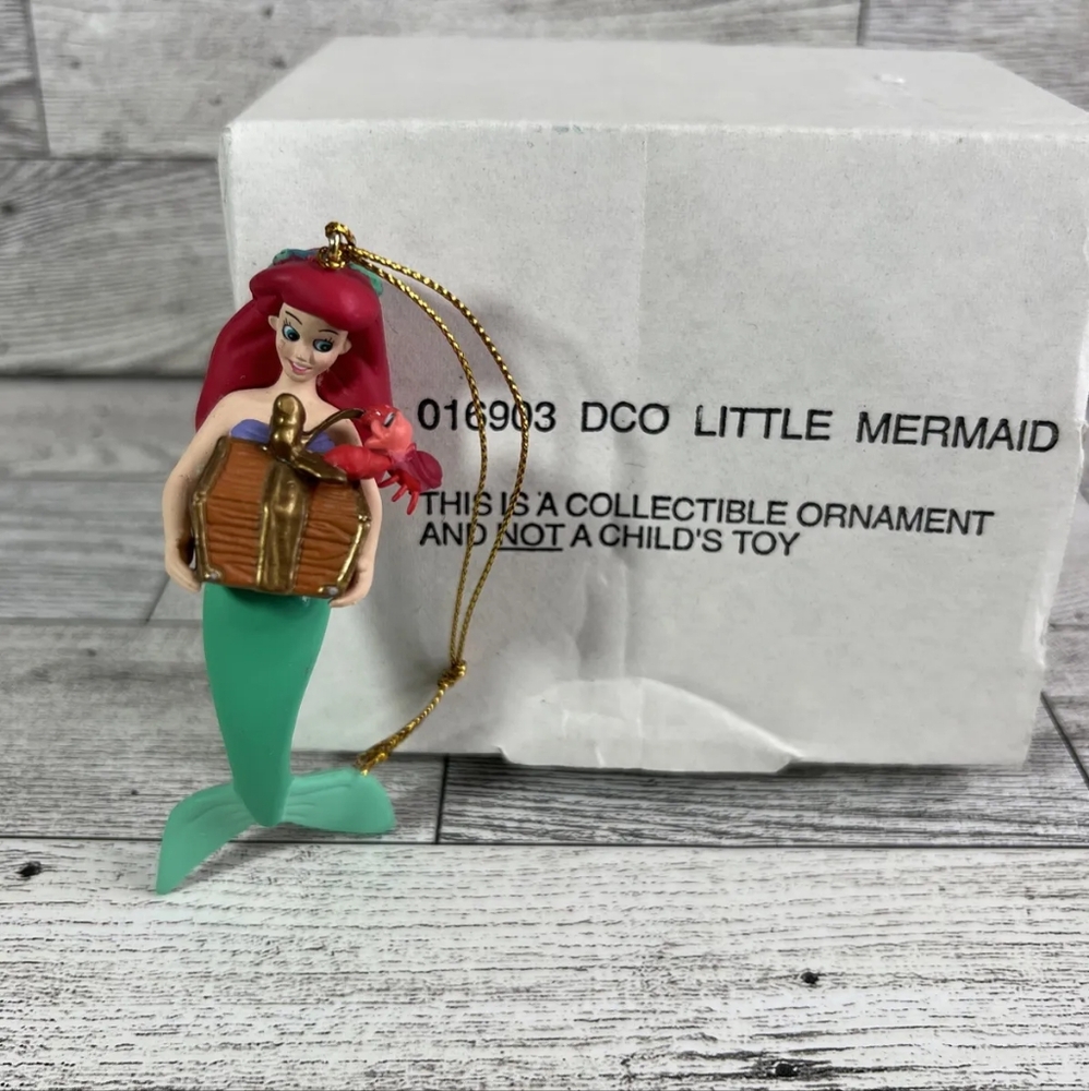 Grolier Disney Christmas Ornament DCO Little Mermaid Ariel 016903 - box Vintage